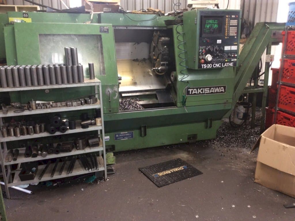 Vista frontale della macchina Takisawa TS-20