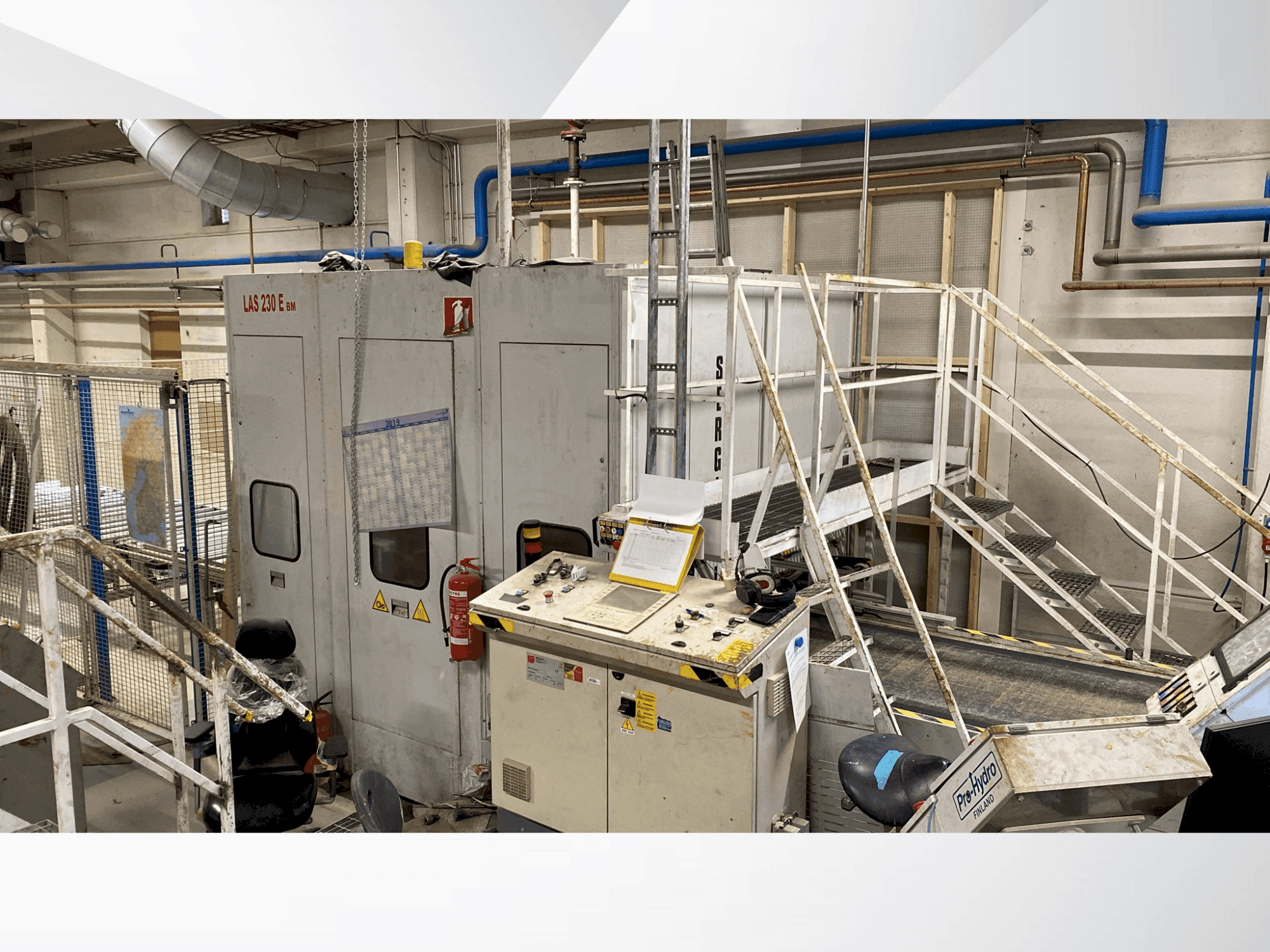 Vista frontale della macchina SERGIANI LAS 230BM