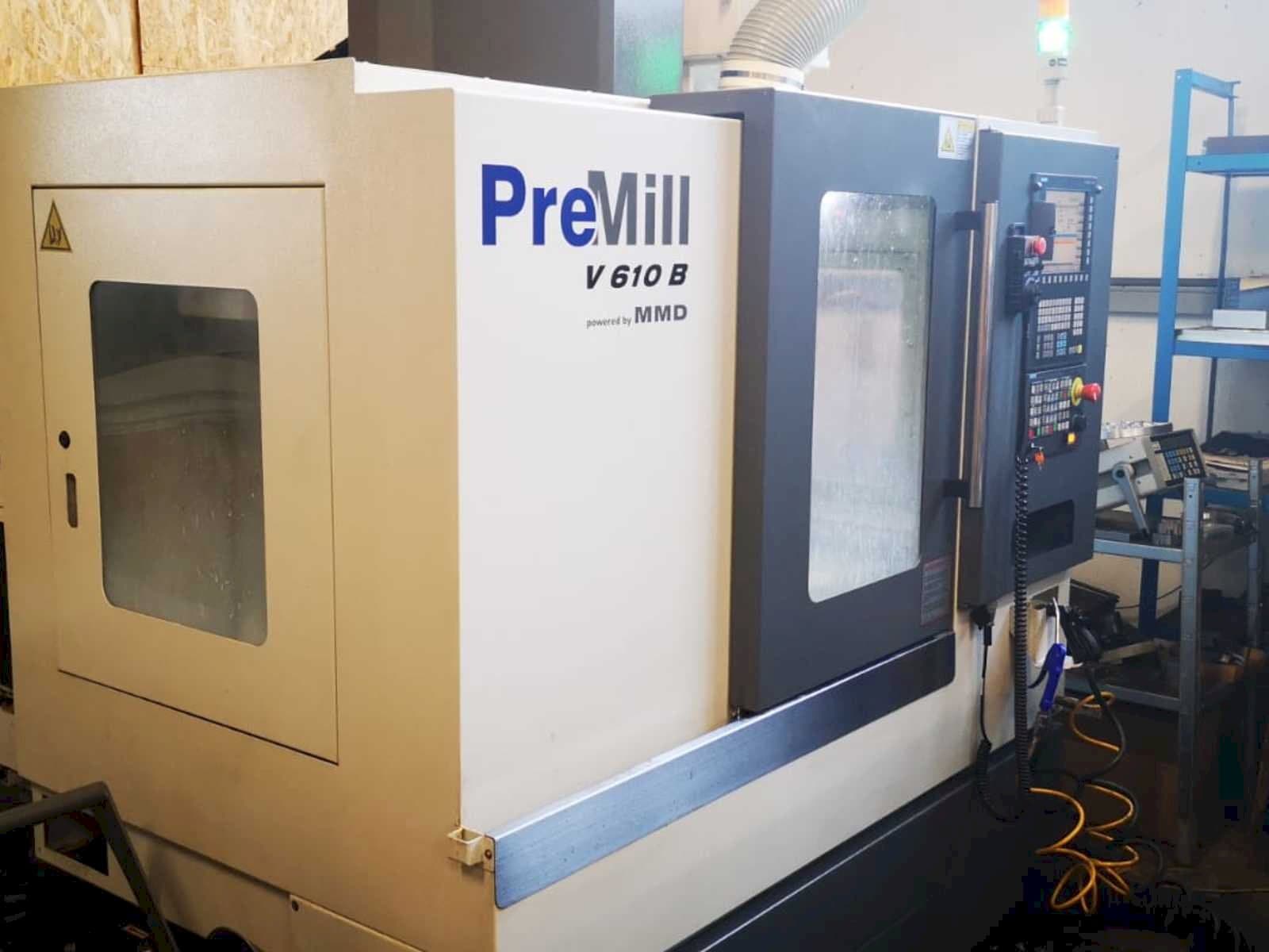 Vista frontale della macchina PreMill V 610 B