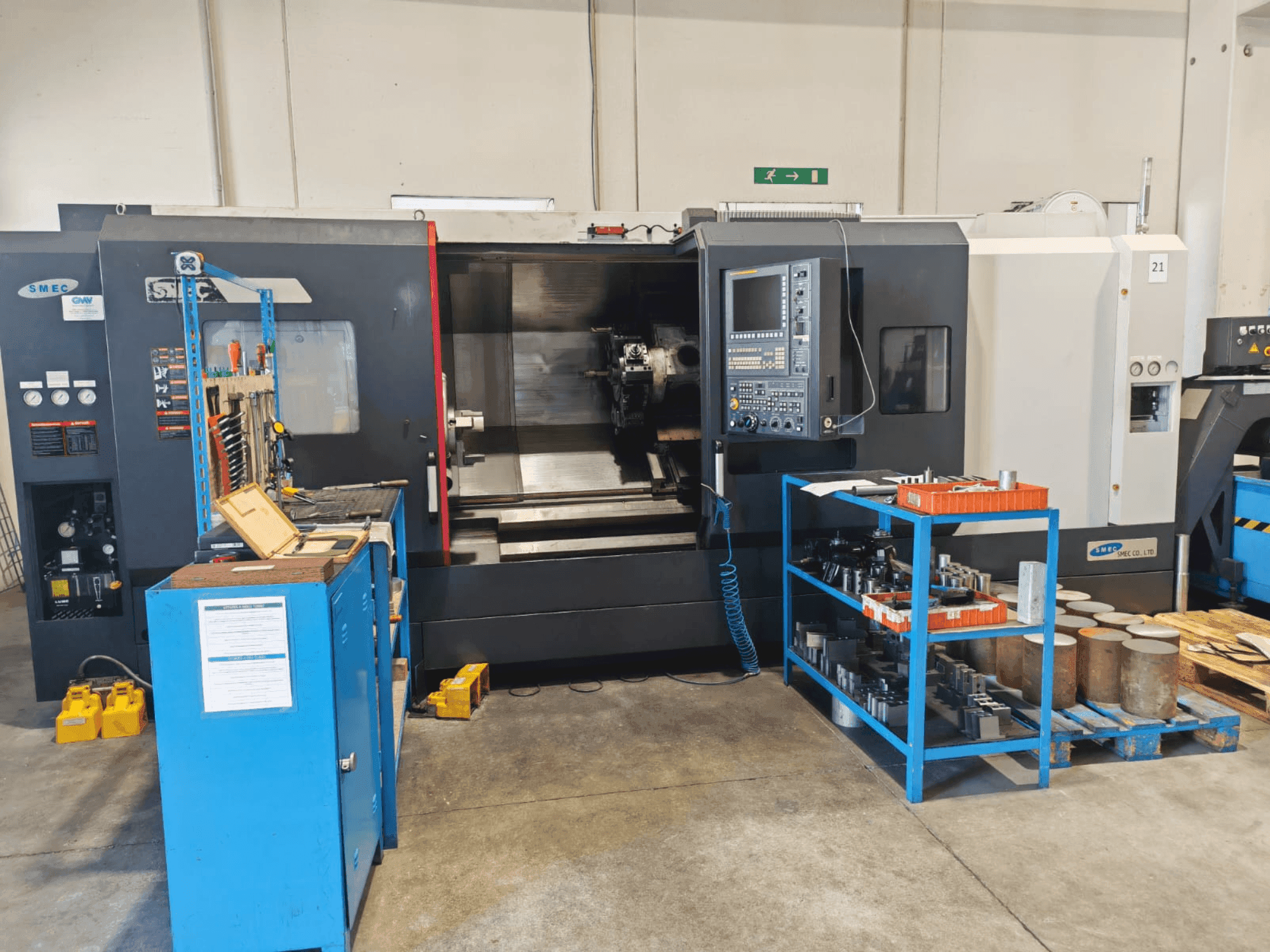 Vista frontale della macchina SMEC Samsung 3500 XLY