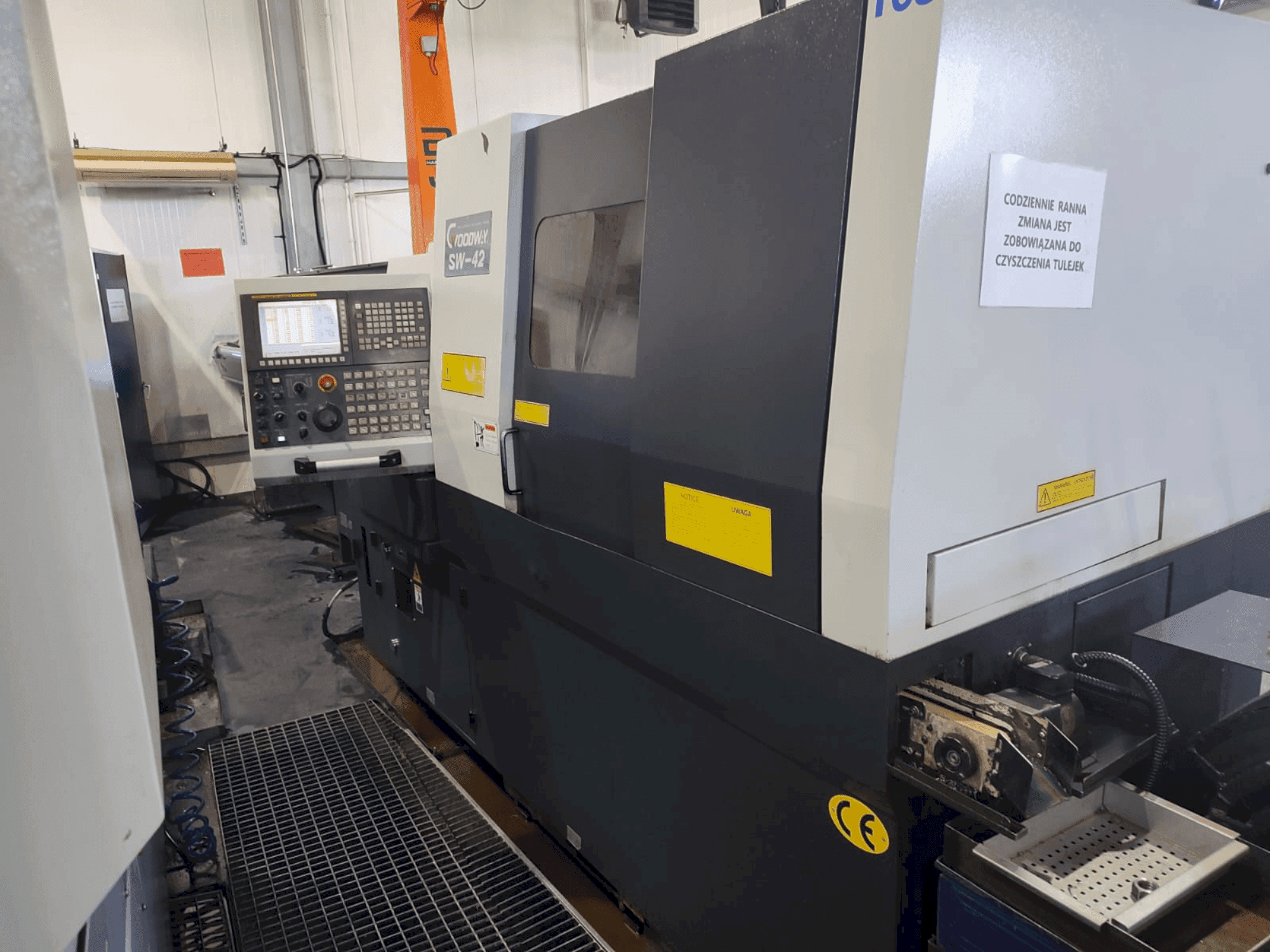 Vista frontale della macchina Goodway SW 42