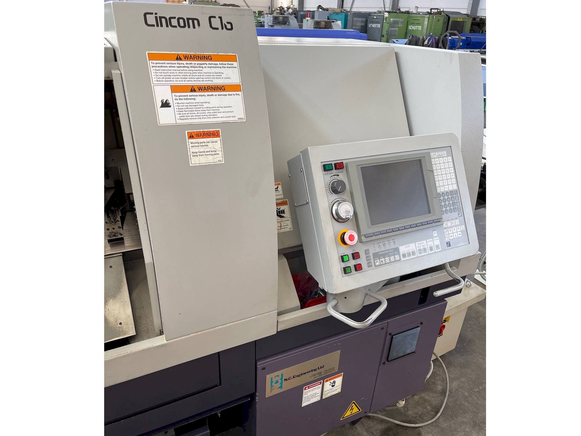 Vista frontale della macchina Citizen C16-VI