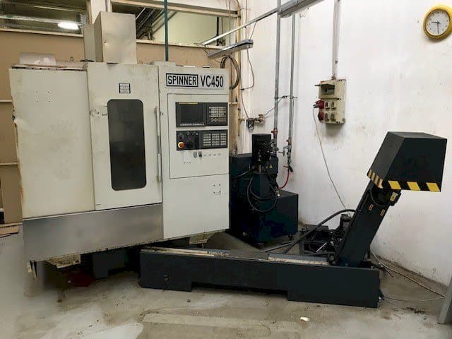 Vista frontale della macchina SPINNER VC 450