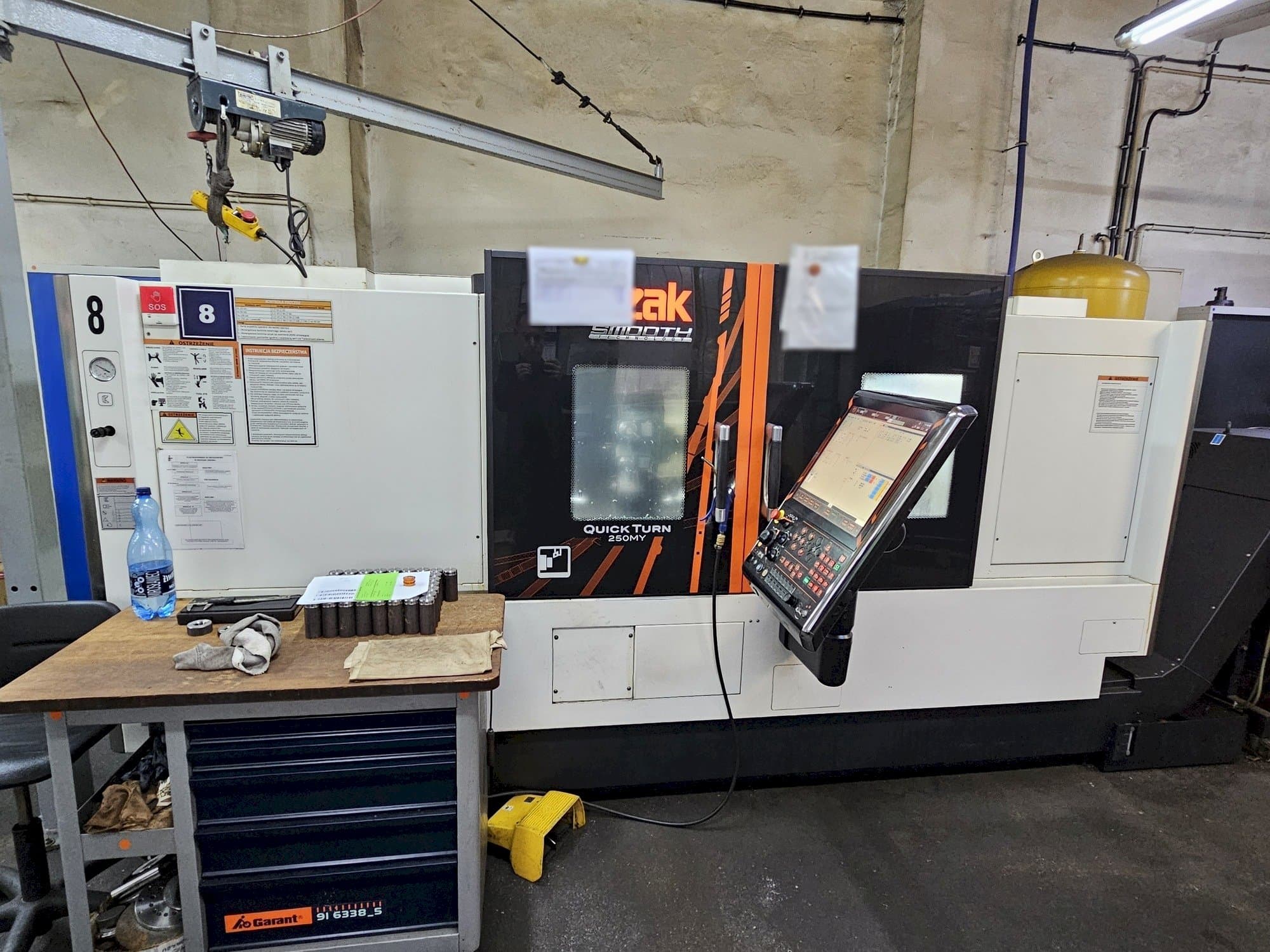 Vista frontale della macchina Mazak QUICK TURN SMOOTH 250MY