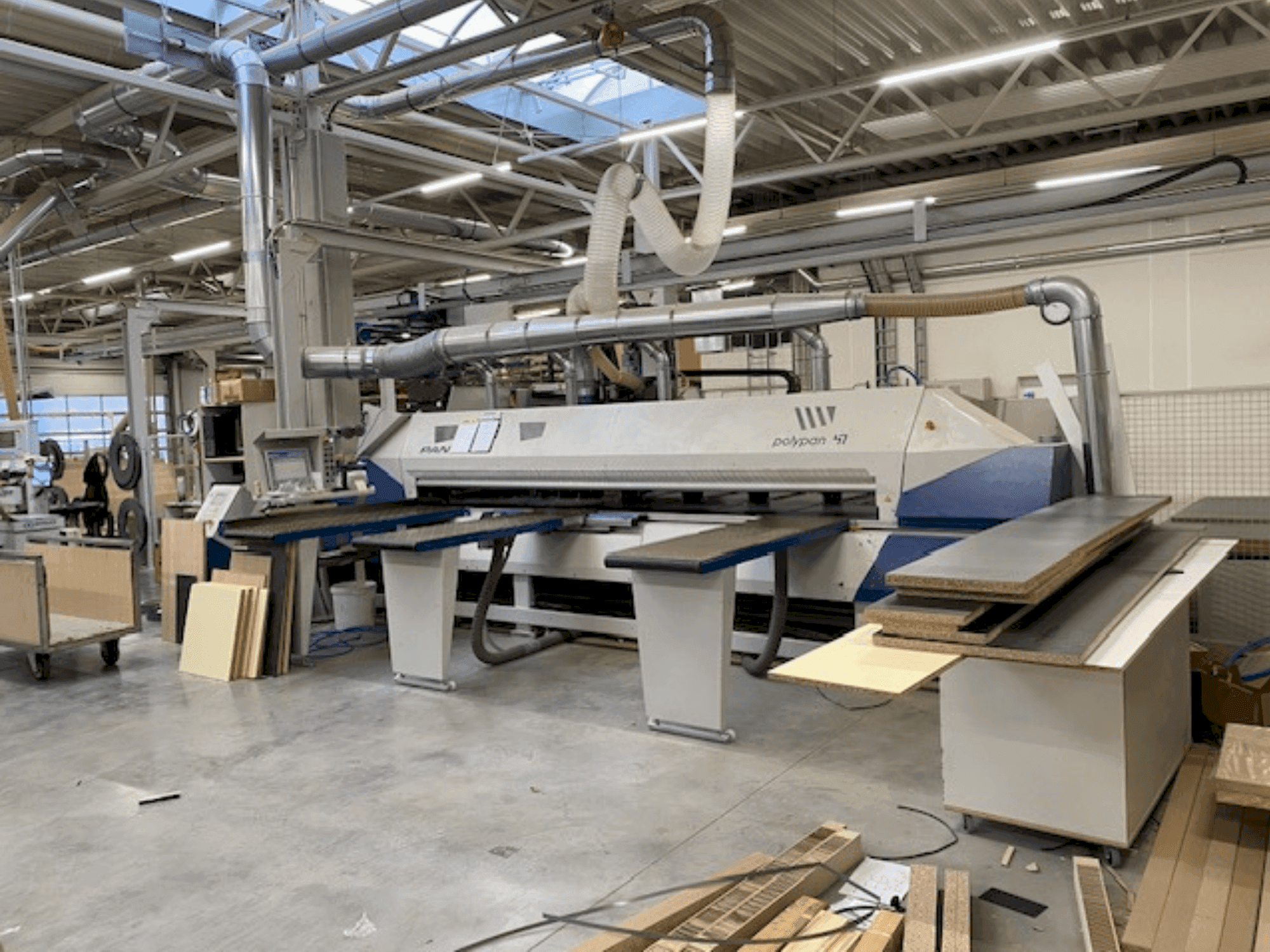 Vista frontale della macchina PANHANS POLYPAN 47 F