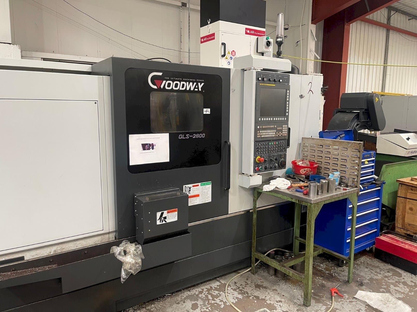 Vista frontale della macchina Goodway GLS-2800