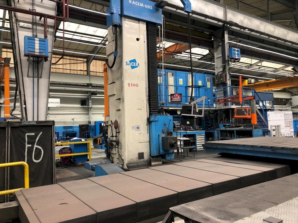 Vista frontale della macchina Sacem									 Racem-603