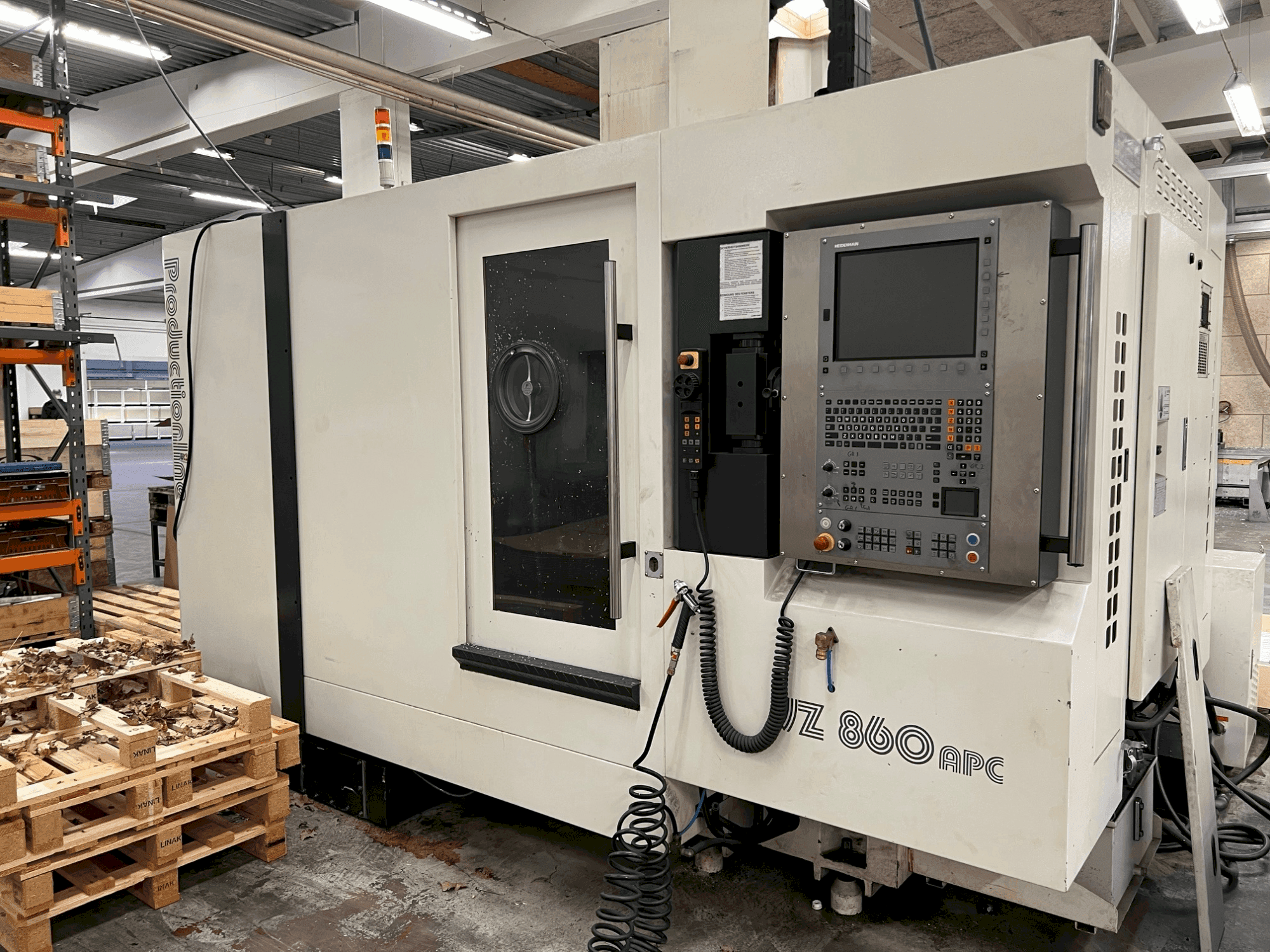 Vista frontale della macchina WEMAS VZ 860 APC