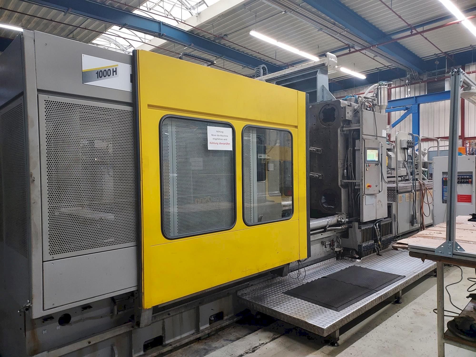 Vista frontale della macchina Hemscheidt 1000