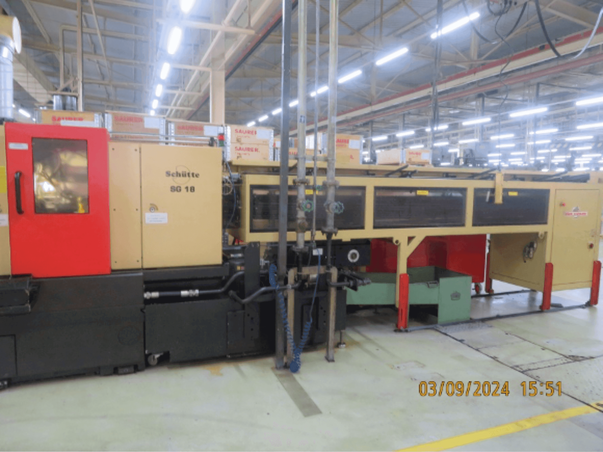 Vista frontale della macchina Schütte  SG18