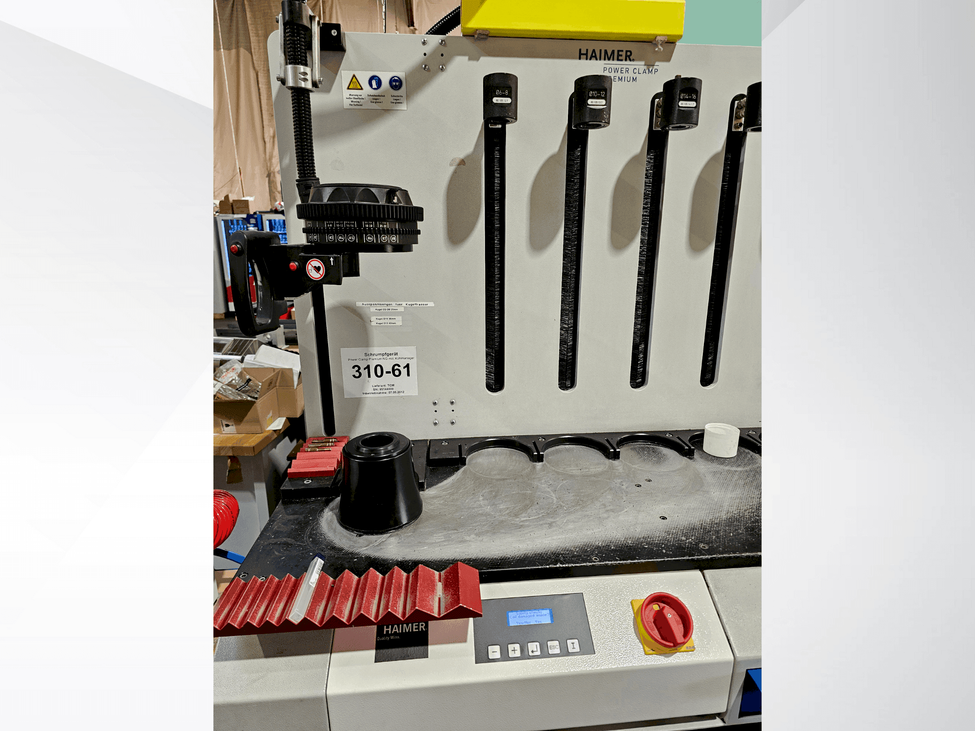 Vista frontale della macchina HAIMER PC 2011 Premium