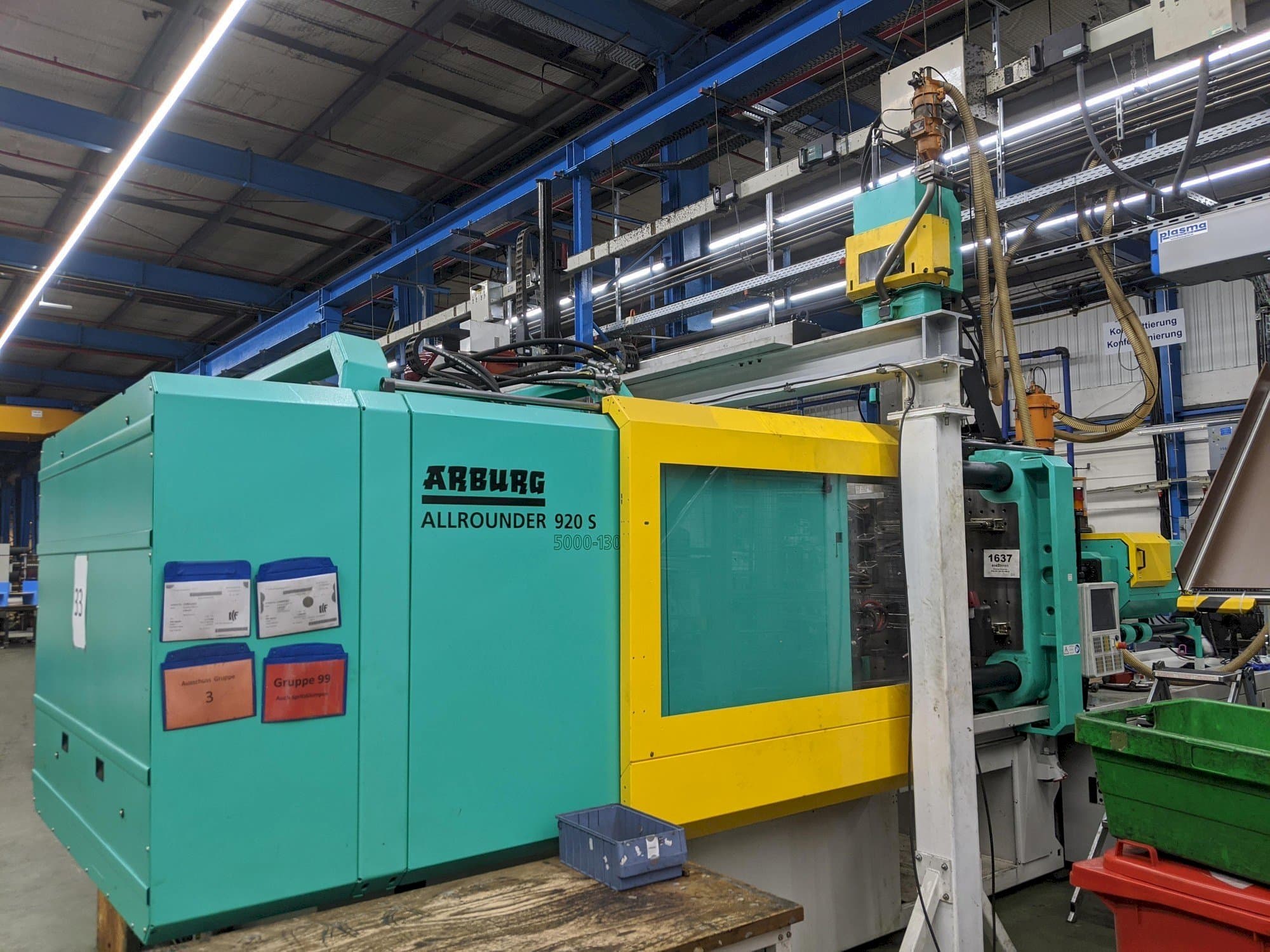 Vista frontale della macchina Arburg ALLROUNDER 920 S 5000 - 1300 / 400