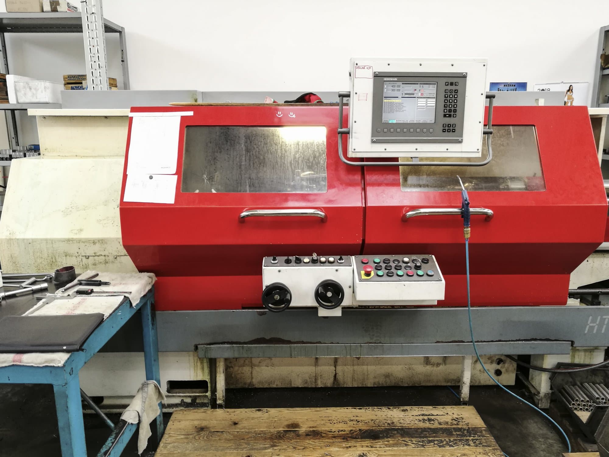 Vista frontale della macchina WEMAS HT 540/1500