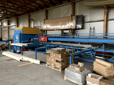 Vista frontale della macchina HUNDEGGER Speed-Cut SC1