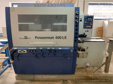 Vista frontale della macchina WEINIG / DIMTER POWERMAT 400LE