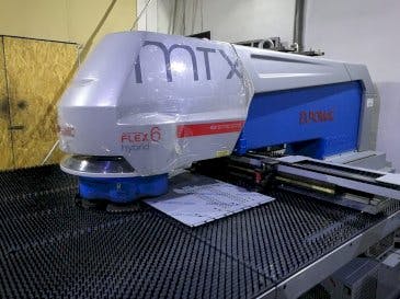 Vista frontale della macchina Euromac MTX Flex 6