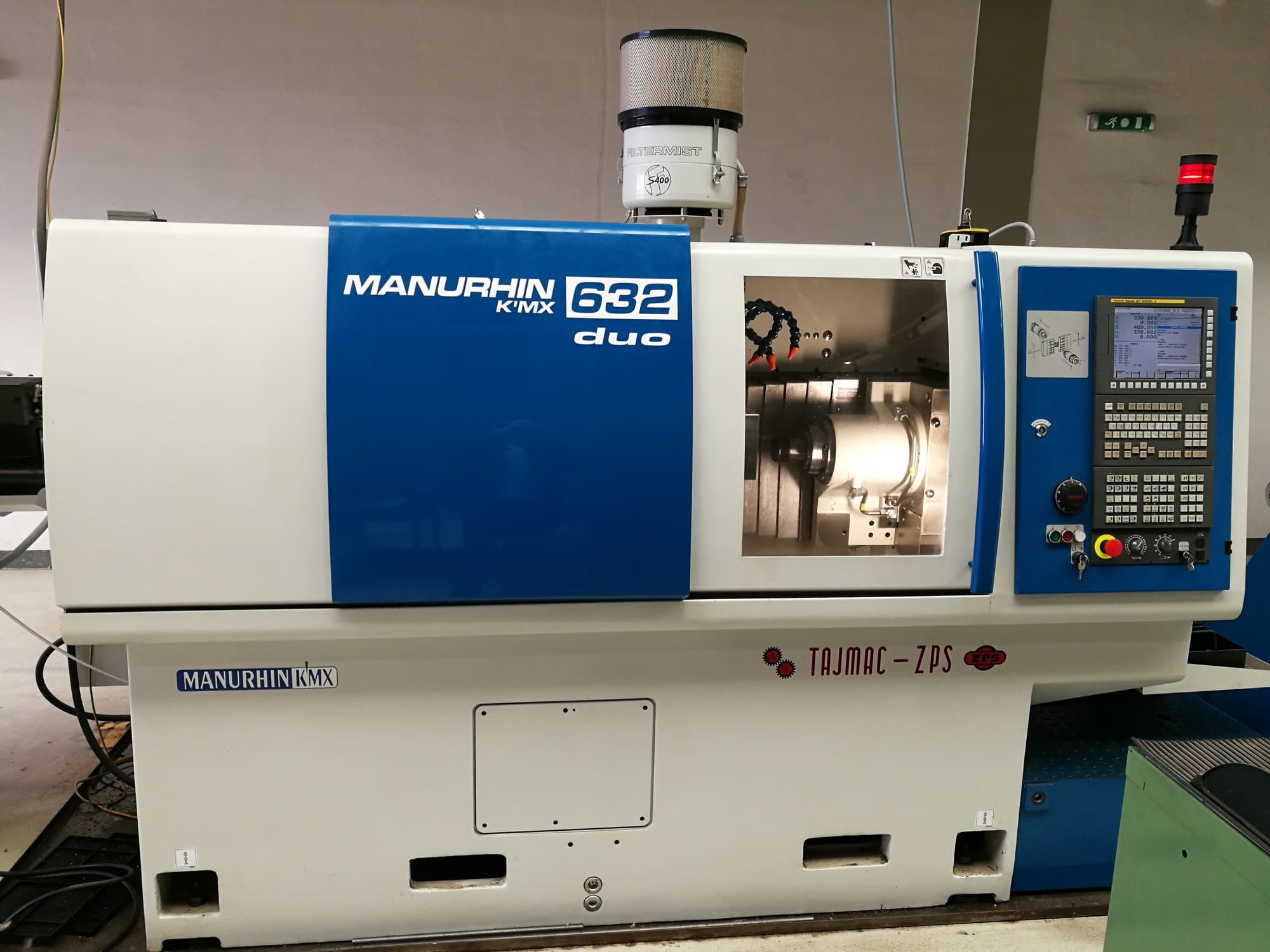 Vista frontale della macchina TAJMAC-ZPS MANURHIN K'MX 632 DUO