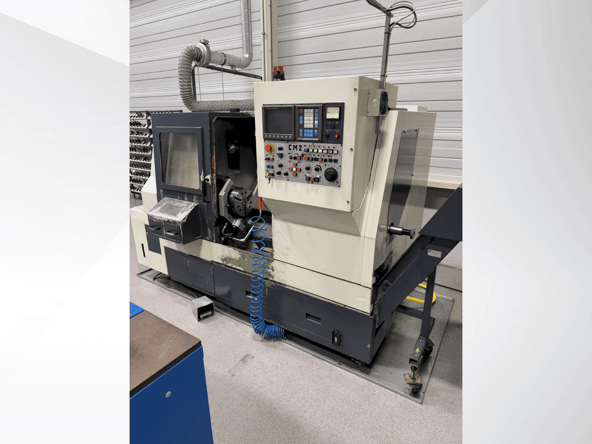 Vista frontale della macchina CMZ TB1 480 A