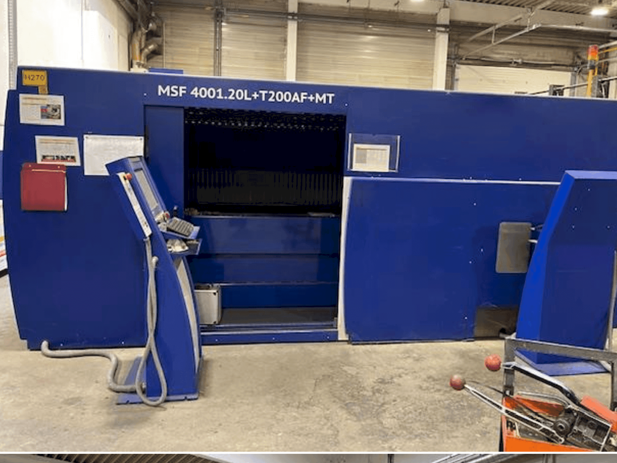 Vista frontale della macchina MicroStep Fiber MSF 4001.20L