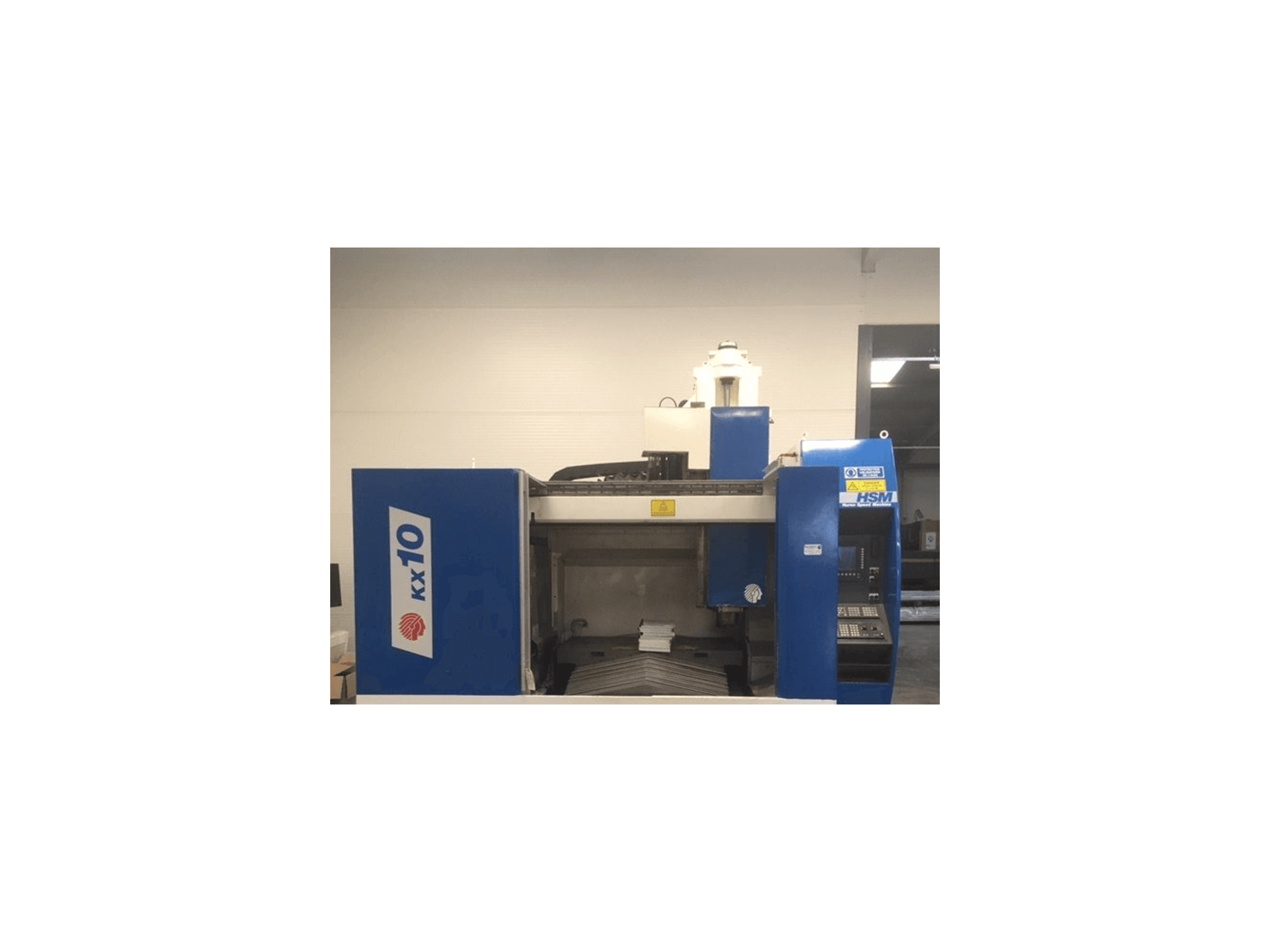 Vista frontale della macchina Huron KX 10