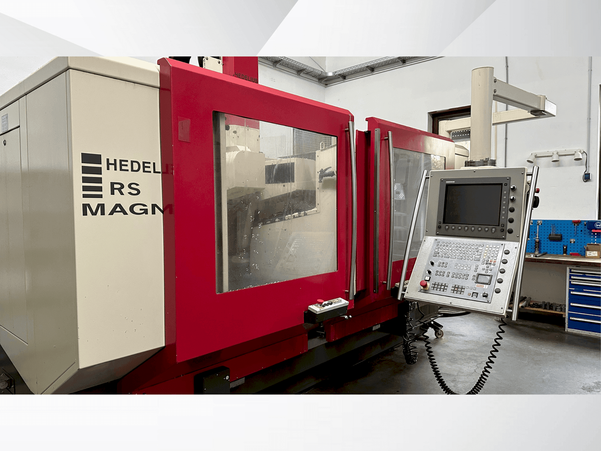 Vista frontale della macchina HEDELIUS RS60KM-2000