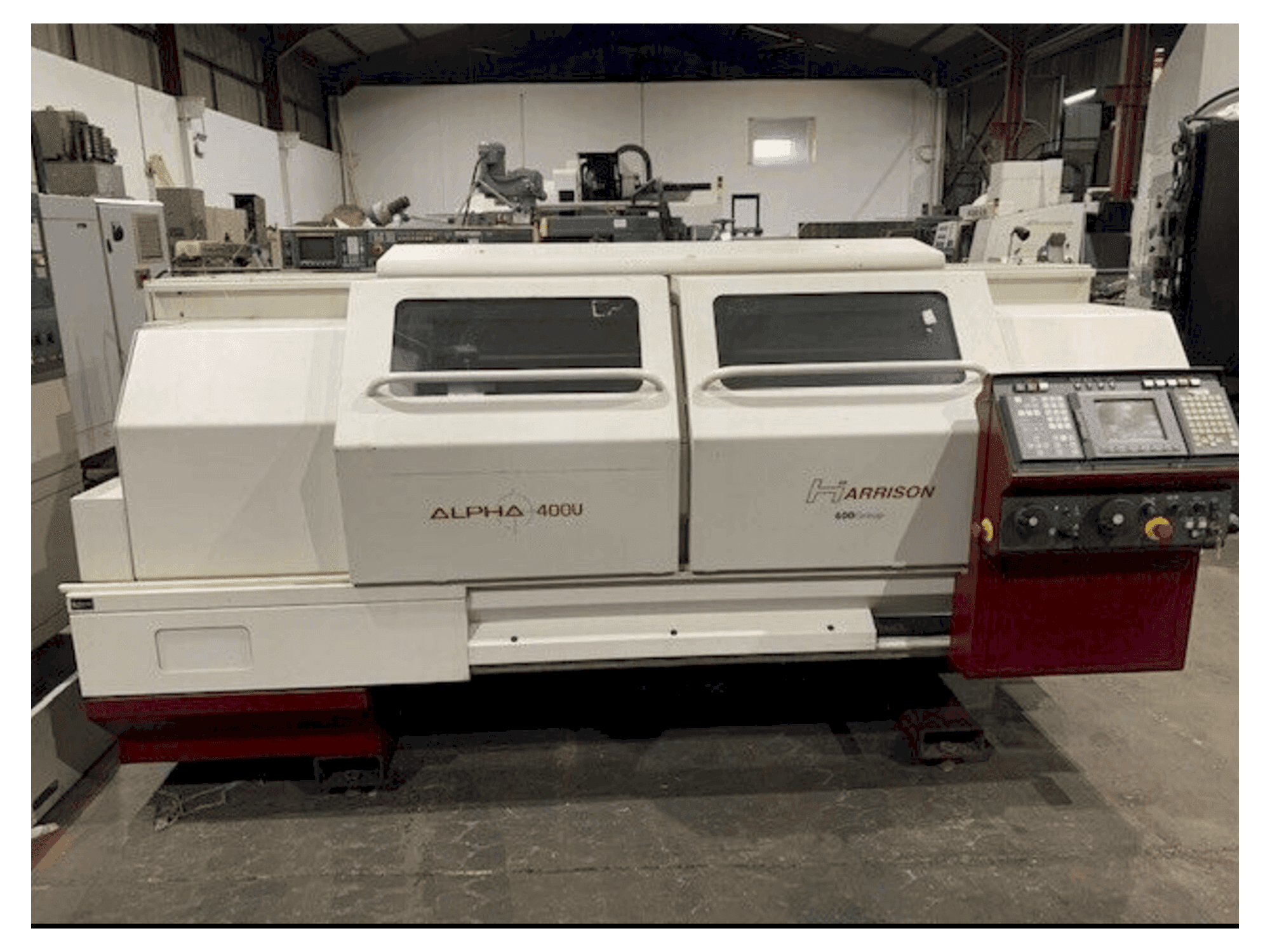 Vista frontale della macchina Harrison ALPHA 400 U