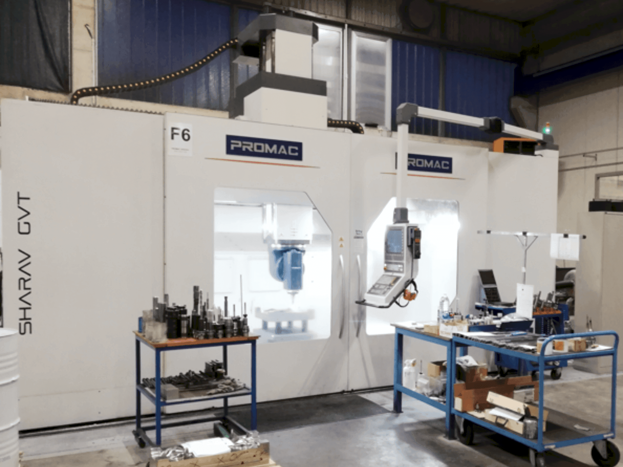 Vista frontale della macchina PROMAC SHARAV GTV 3.5