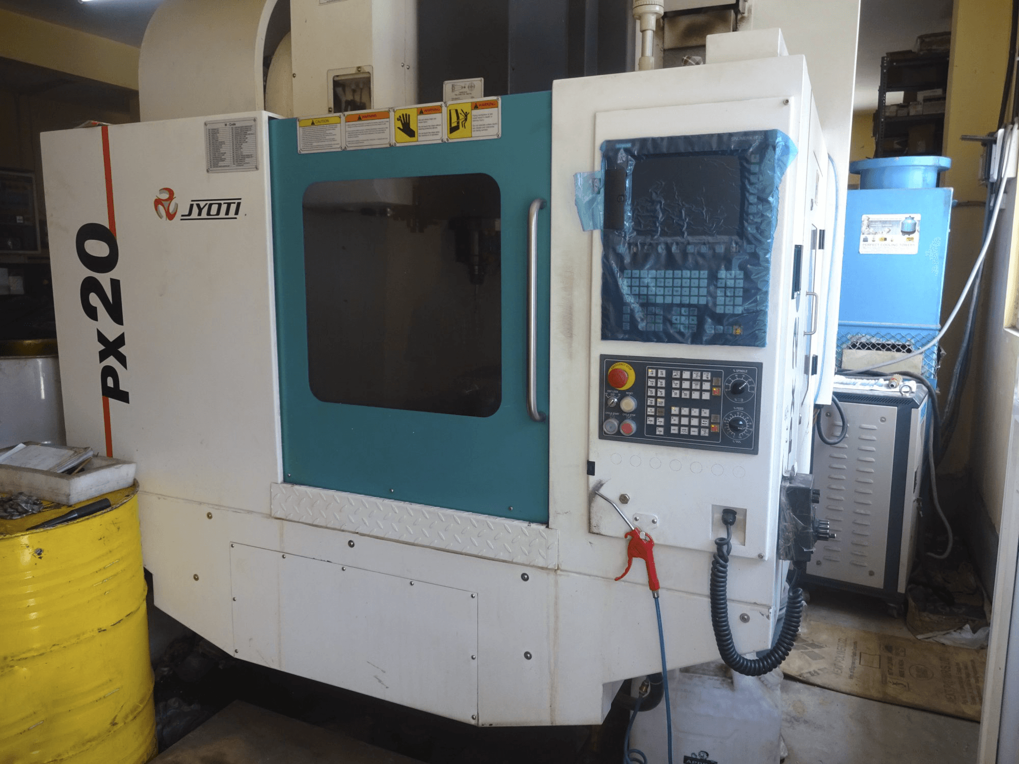 Vista frontale 1 della macchina JYOTI PX-20