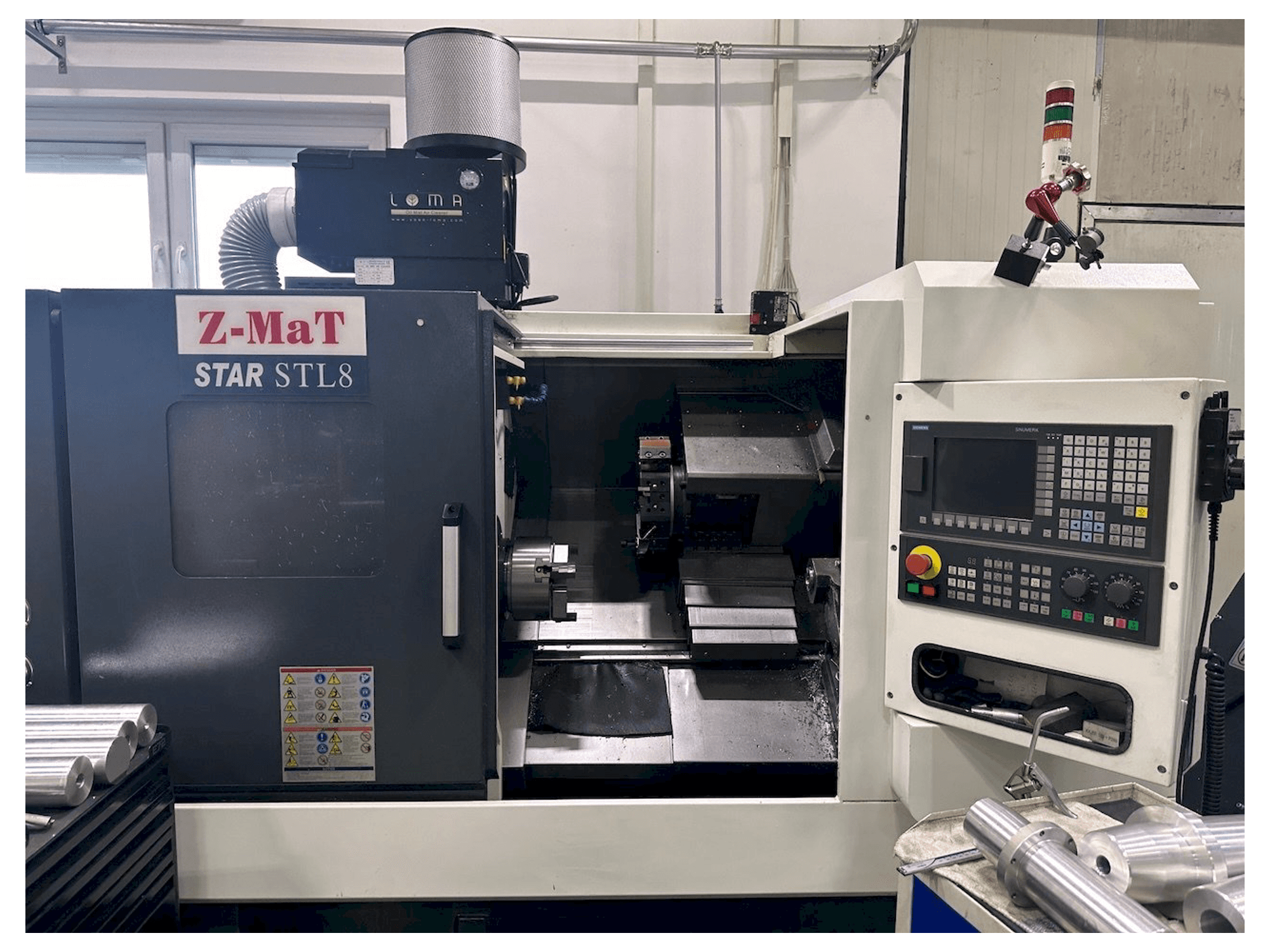 Vista frontale della macchina Z-MAT STAR STL 8