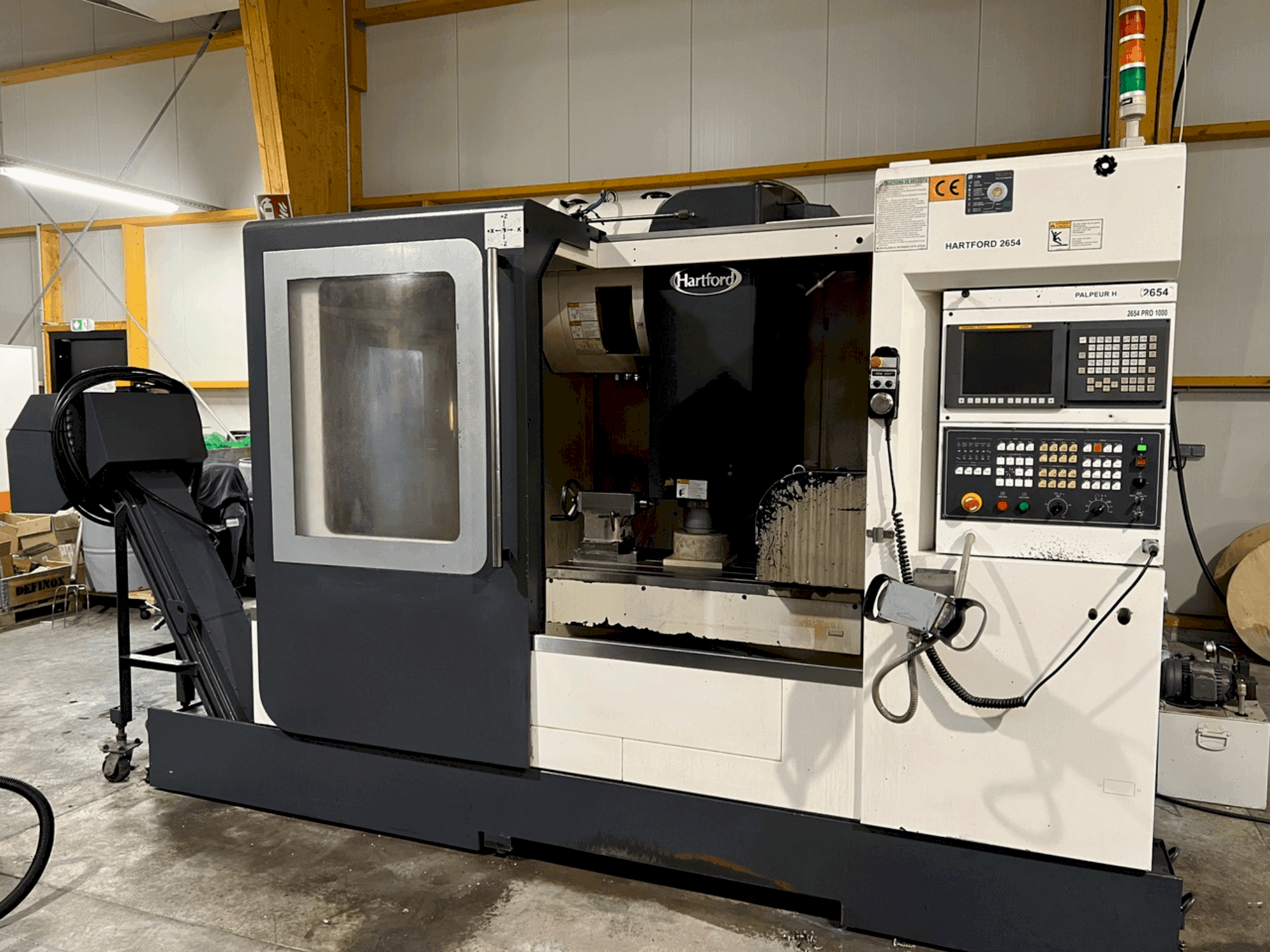 Vista frontale della macchina HARTFORD PRO 1000