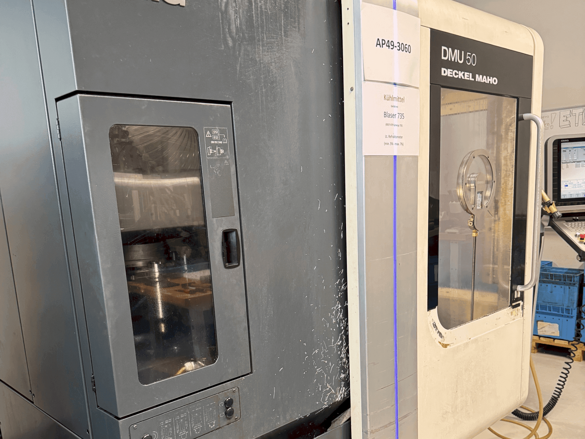 Vista frontale della macchina DMG DECKEL MAHO DMU 50