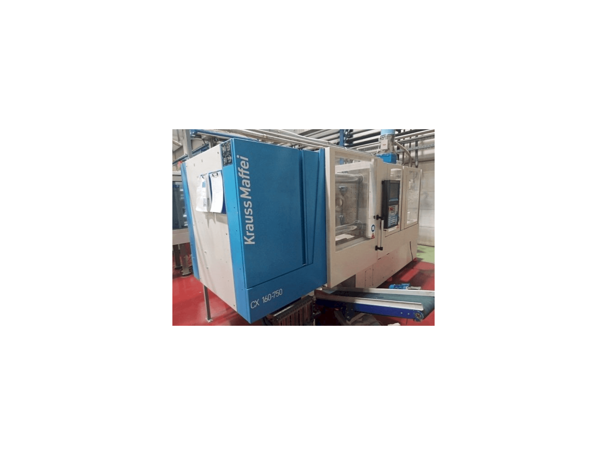 Vista frontale della macchina Krauss Maffei KM 160-750 CX
