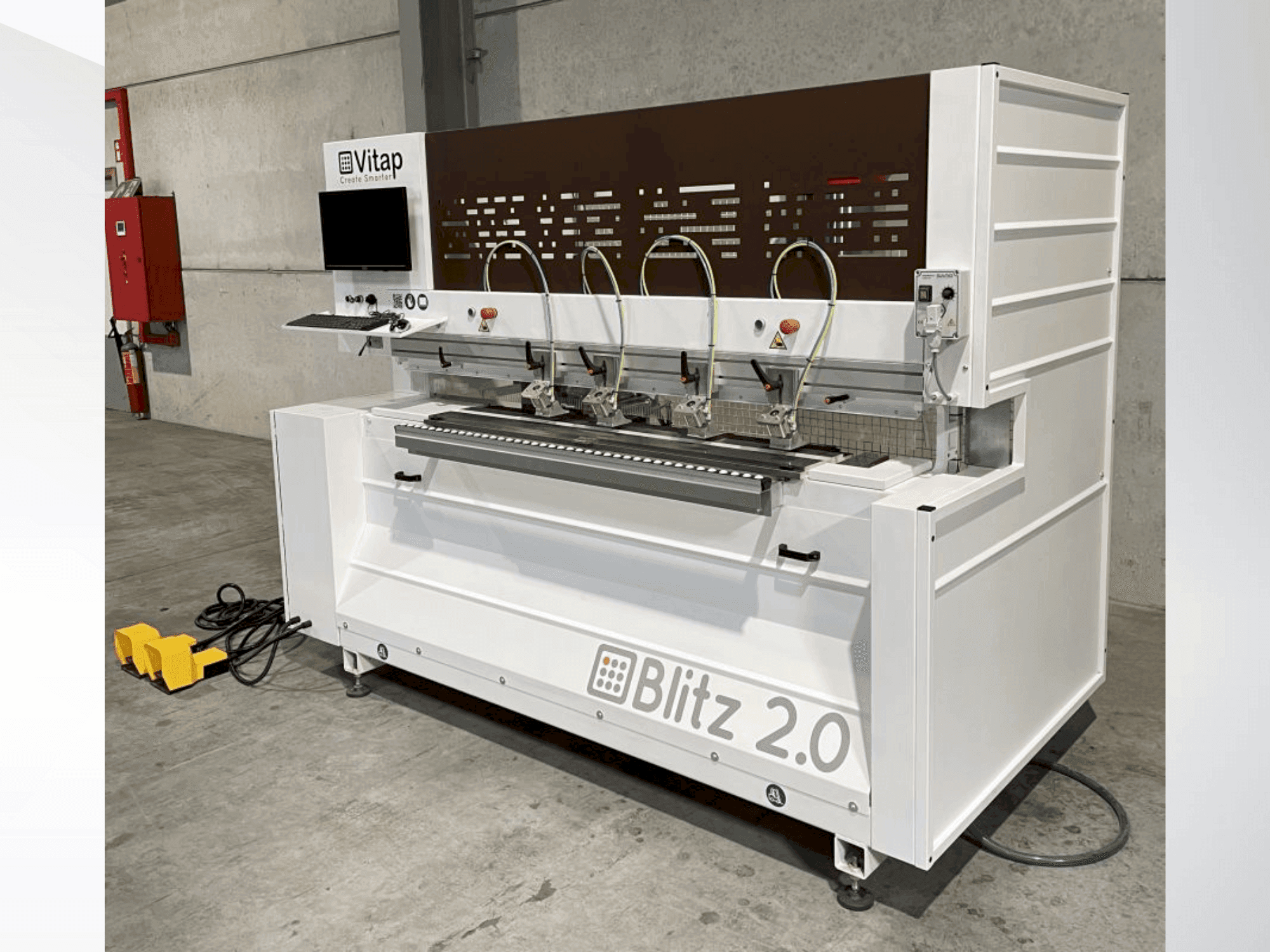 Vista frontale della macchina VITAP BLITZ 2.0