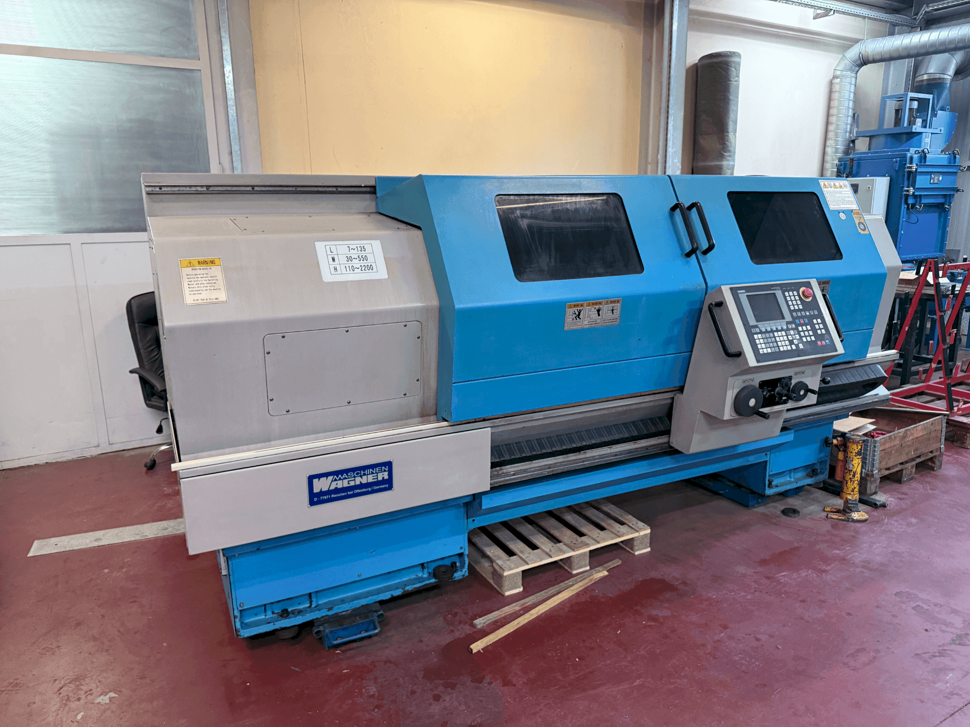 Vista frontale della macchina WAGNER WDE 500