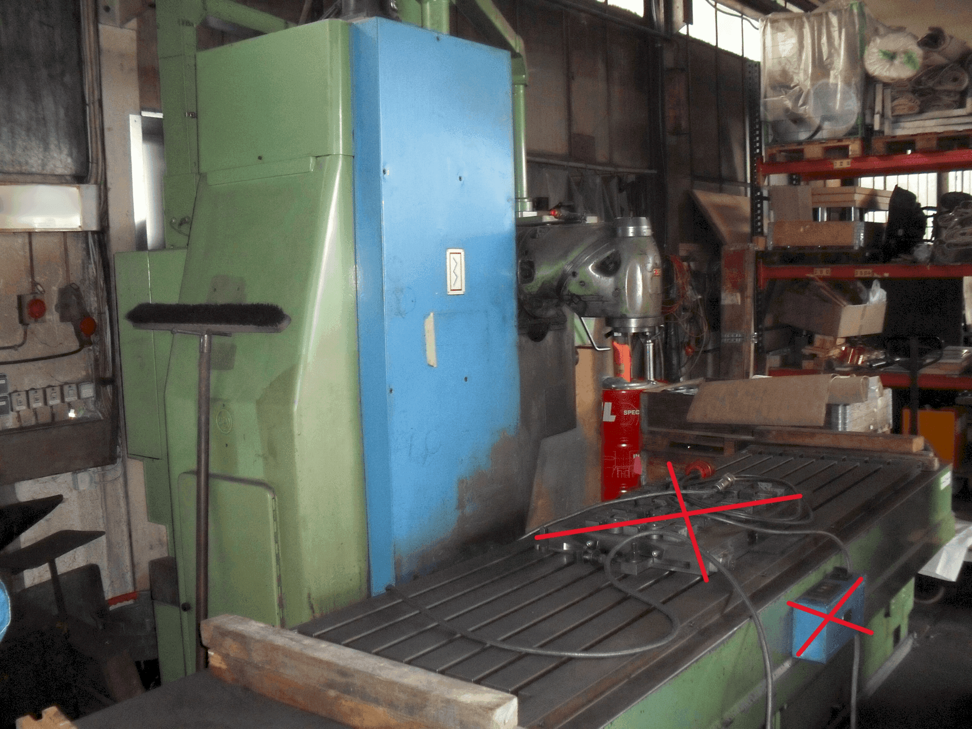 Vista frontale della macchina SACHMAN RP 3