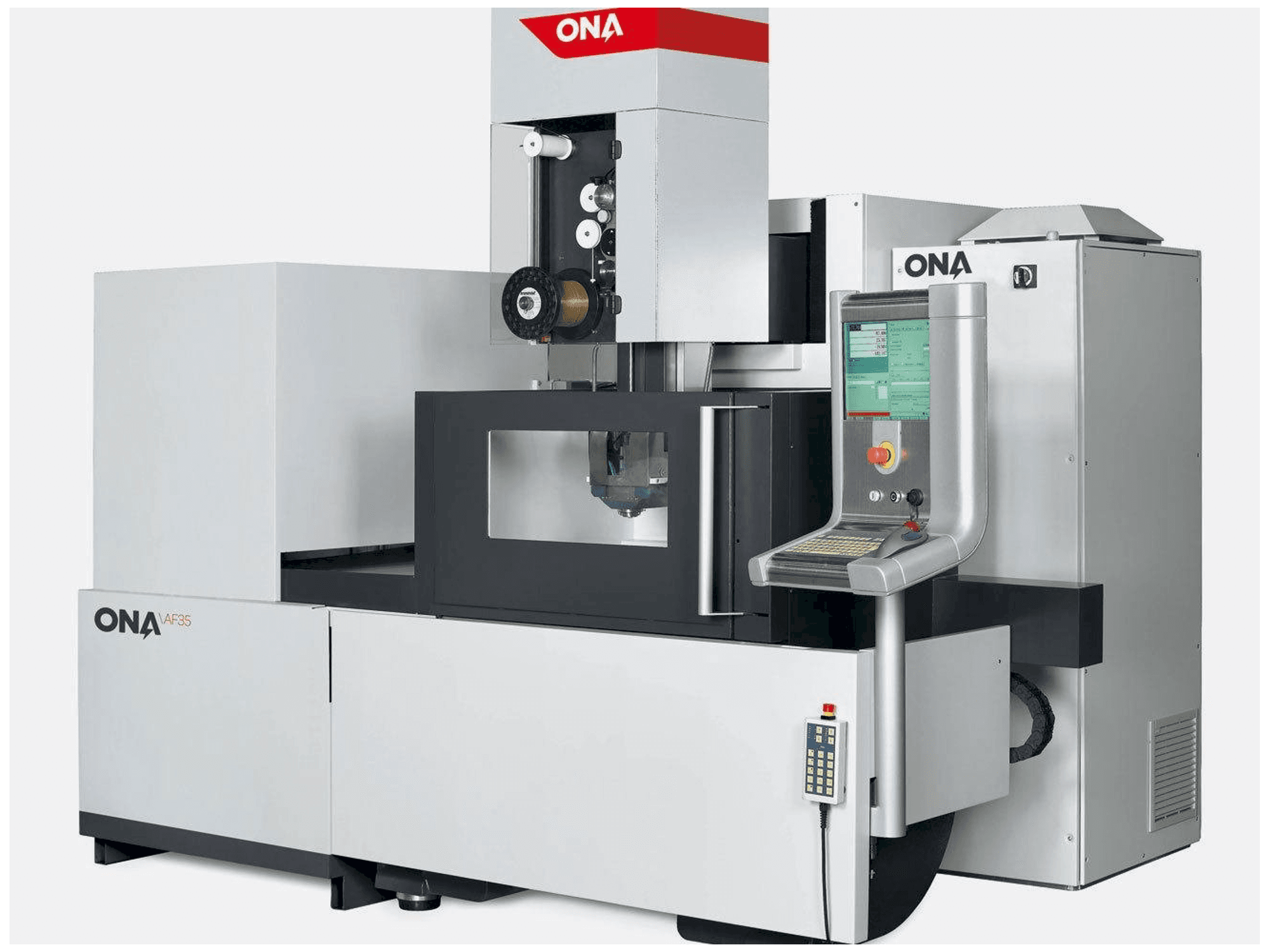 Vista frontale della macchina ONA AF35