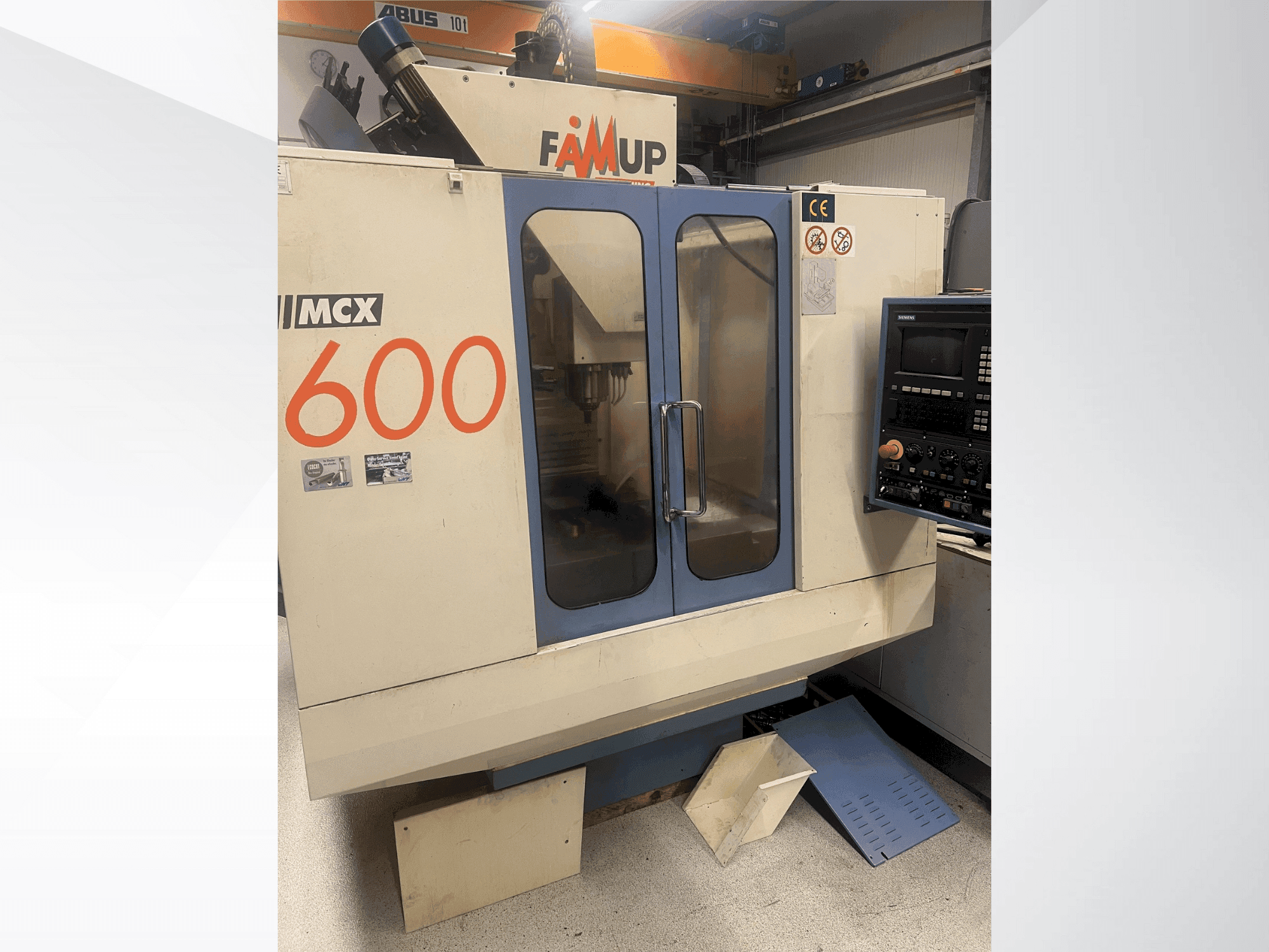 Vista frontale della macchina FAMUP MCX 600