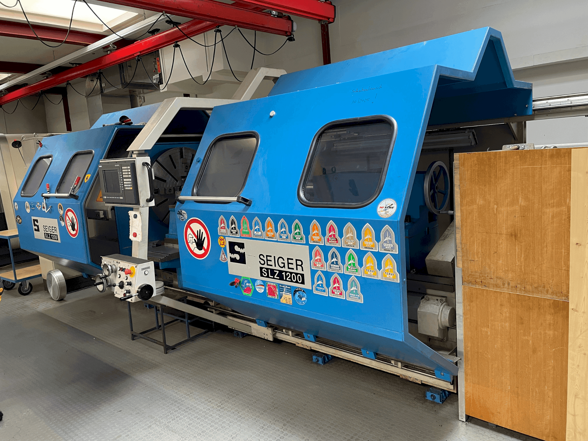 Vista frontale della macchina SEIGER SLZ1200