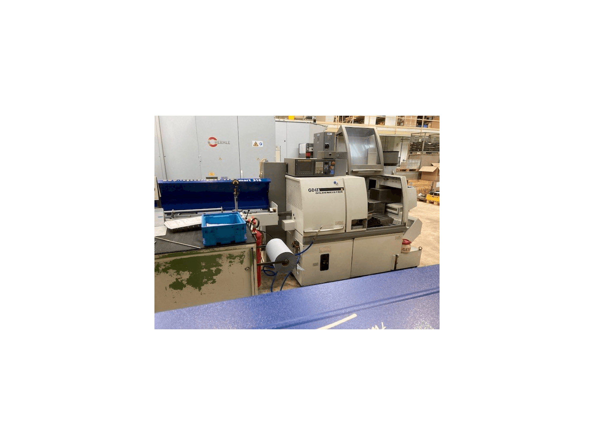 Vista frontale della macchina Gildemeister GD 16