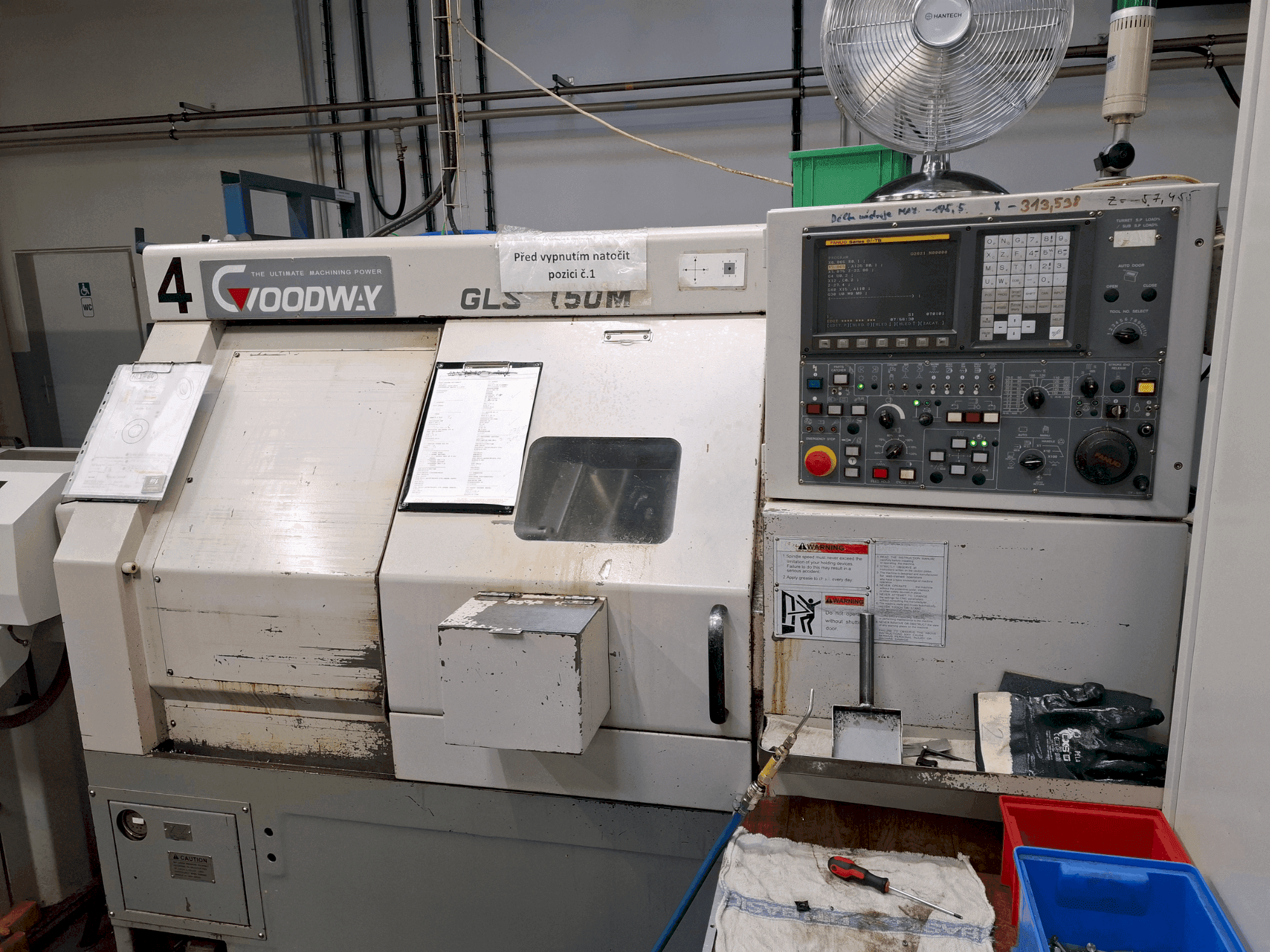 Vista frontale della macchina Goodway GLS 150M