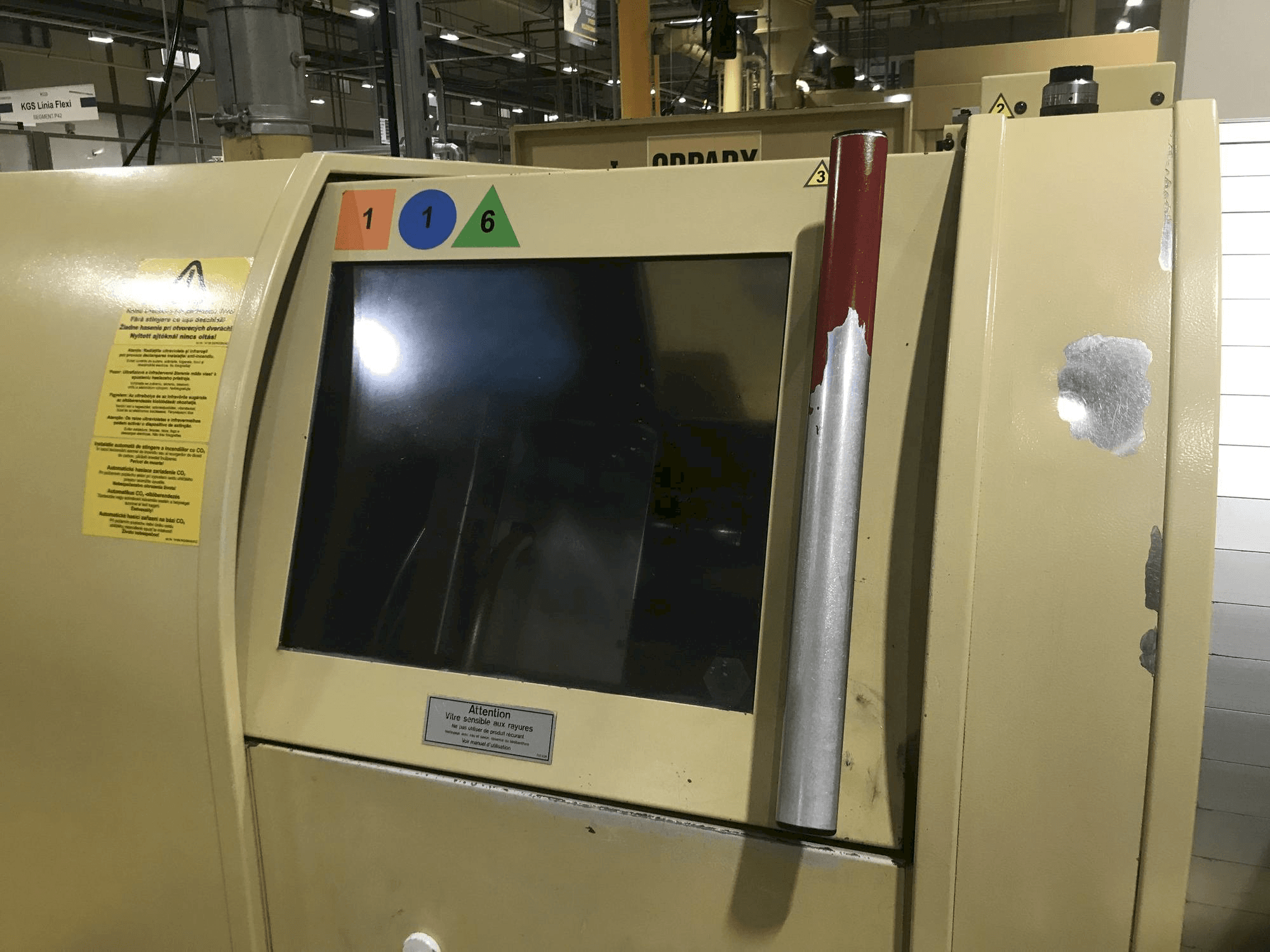 Vista frontale della macchina TRAUB TNL 26 K