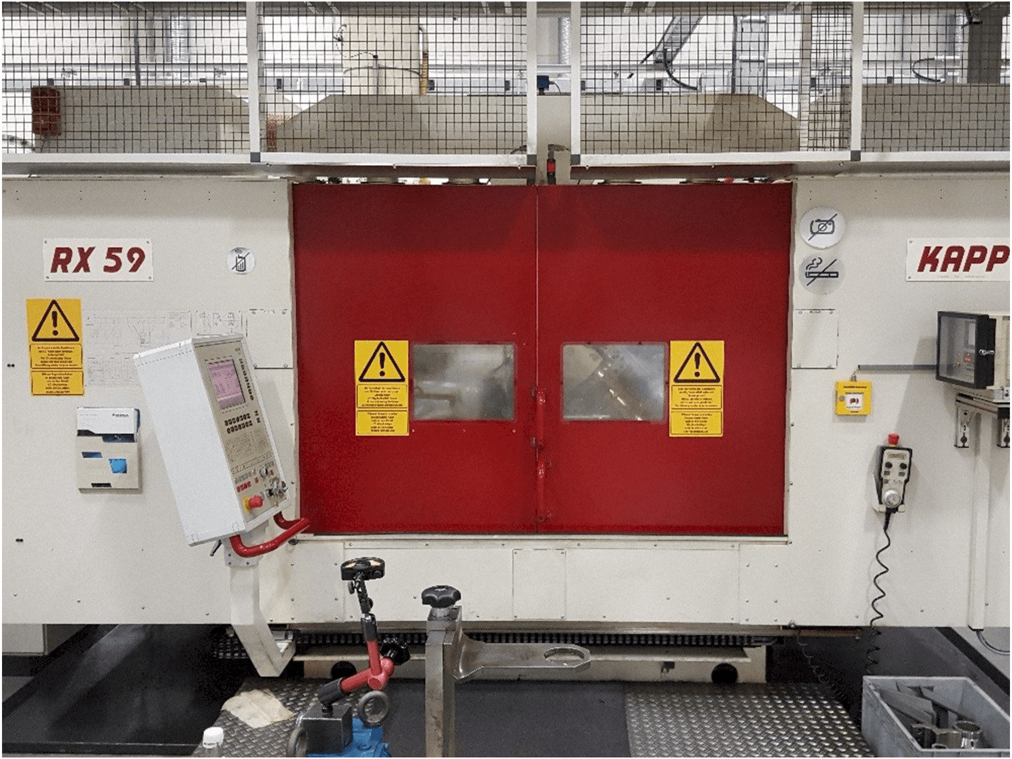 Vista frontale della macchina Kapp RX59