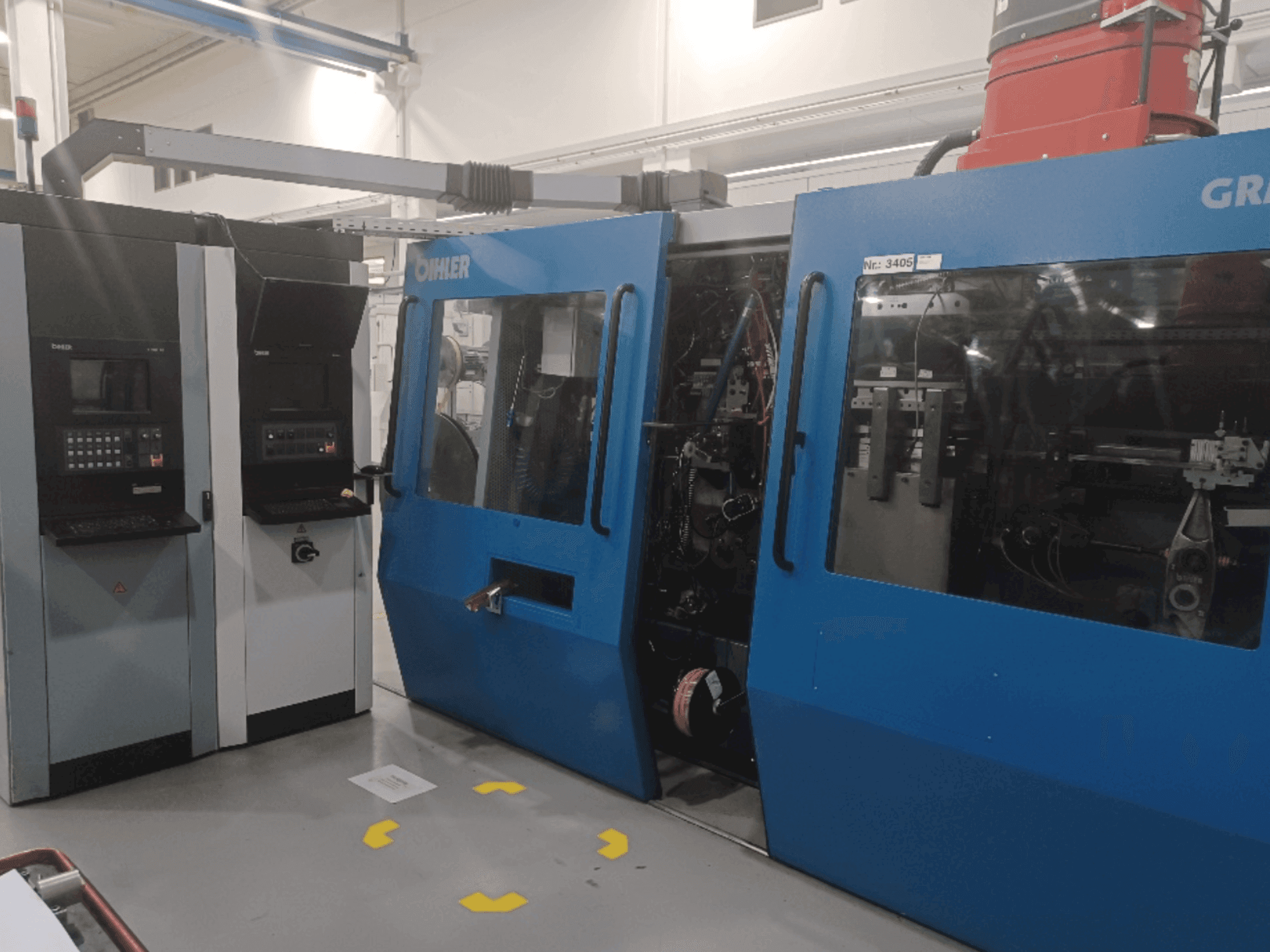 Vista frontale della macchina Bihler GRM 80E