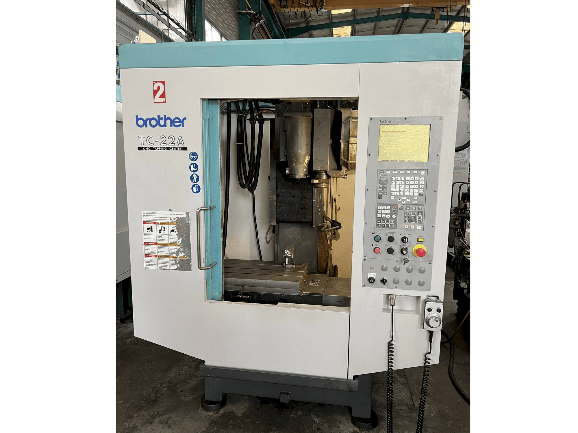 Vista frontale della macchina Brother TC-22A