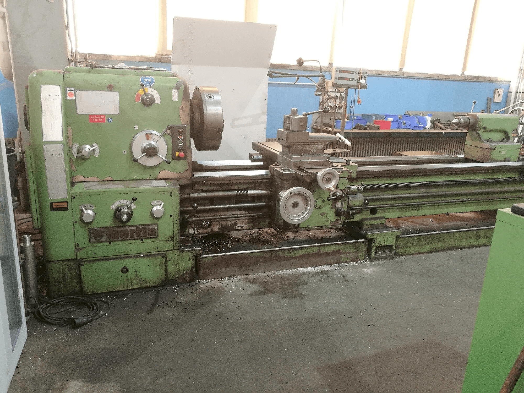 Vista frontale della macchina Martin DS 80