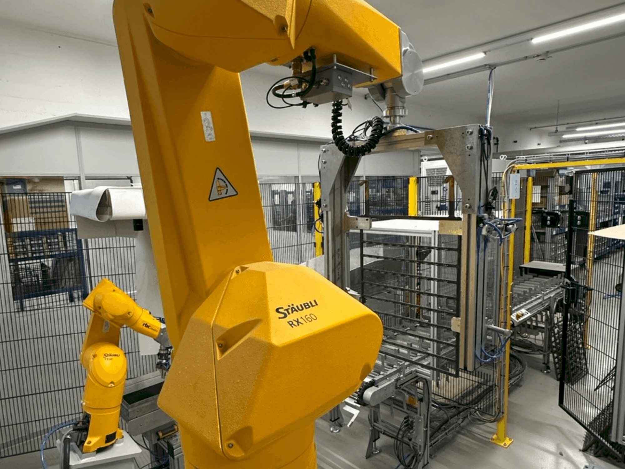 Vista frontale della macchina STAUBLI RX160