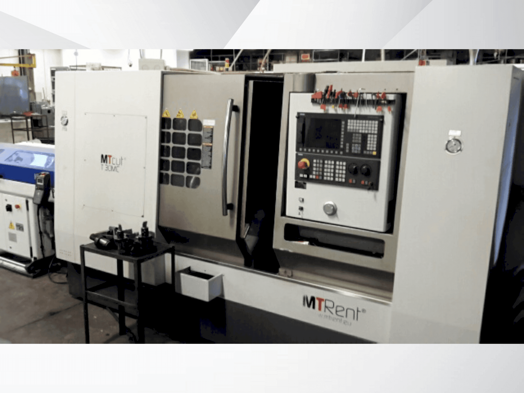 Vista frontale della macchina MTRent T30MC