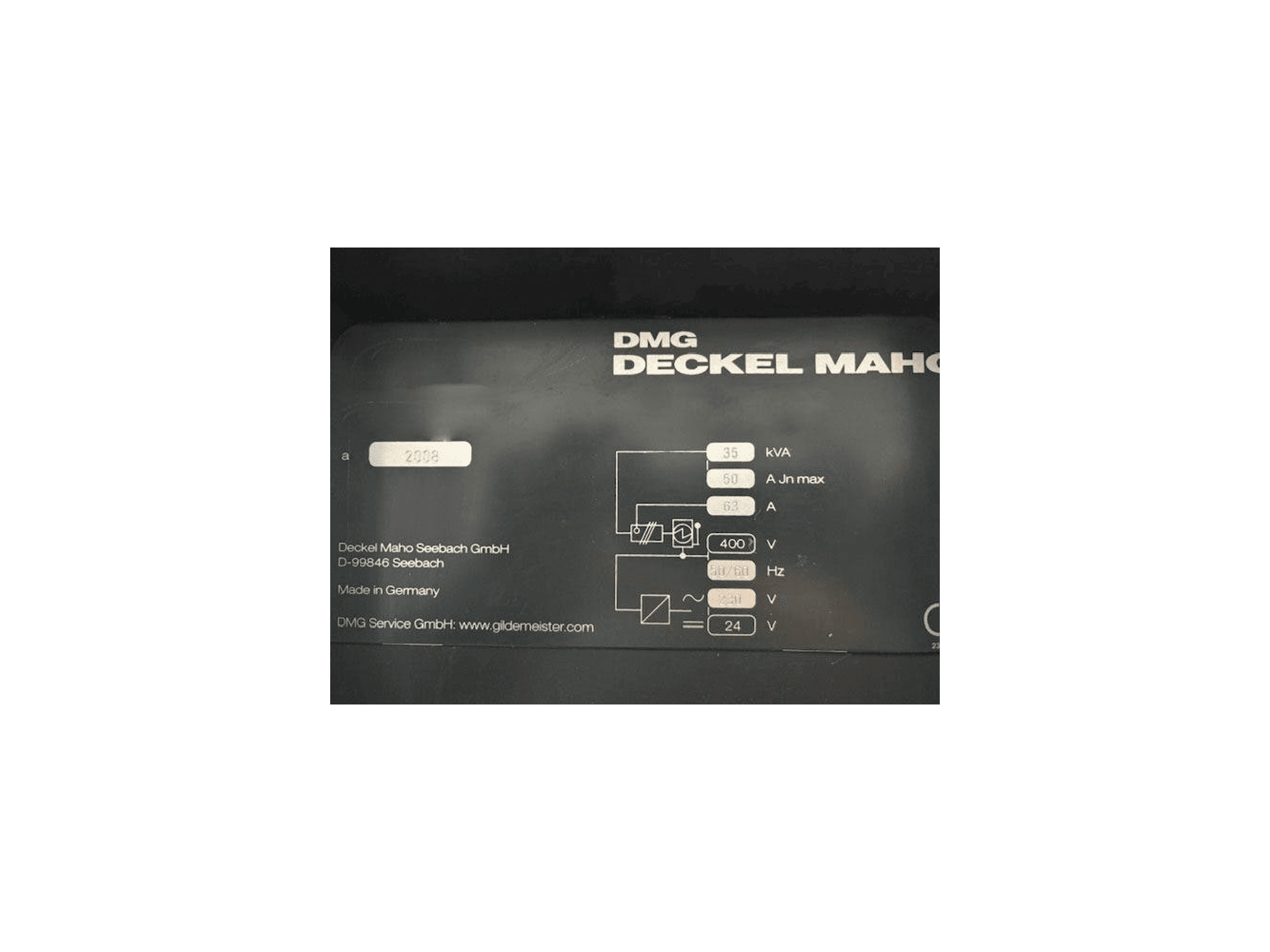 Particolare della macchina DMG DMC 635V