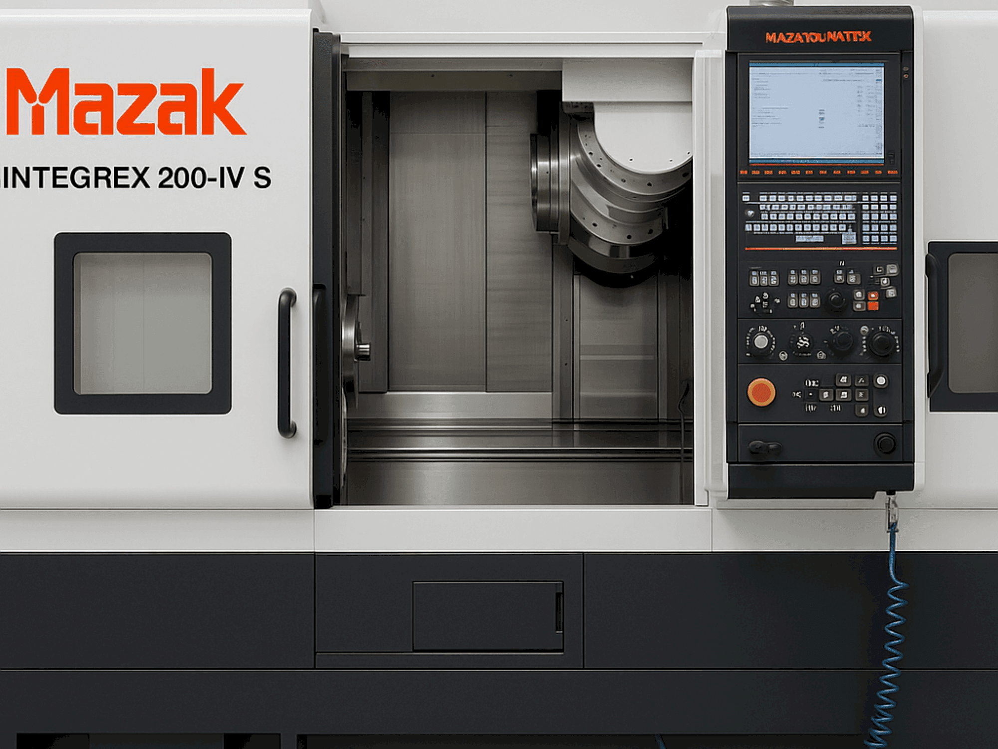 Vista frontale della macchina Mazak Integer 200-IV S x 1000
