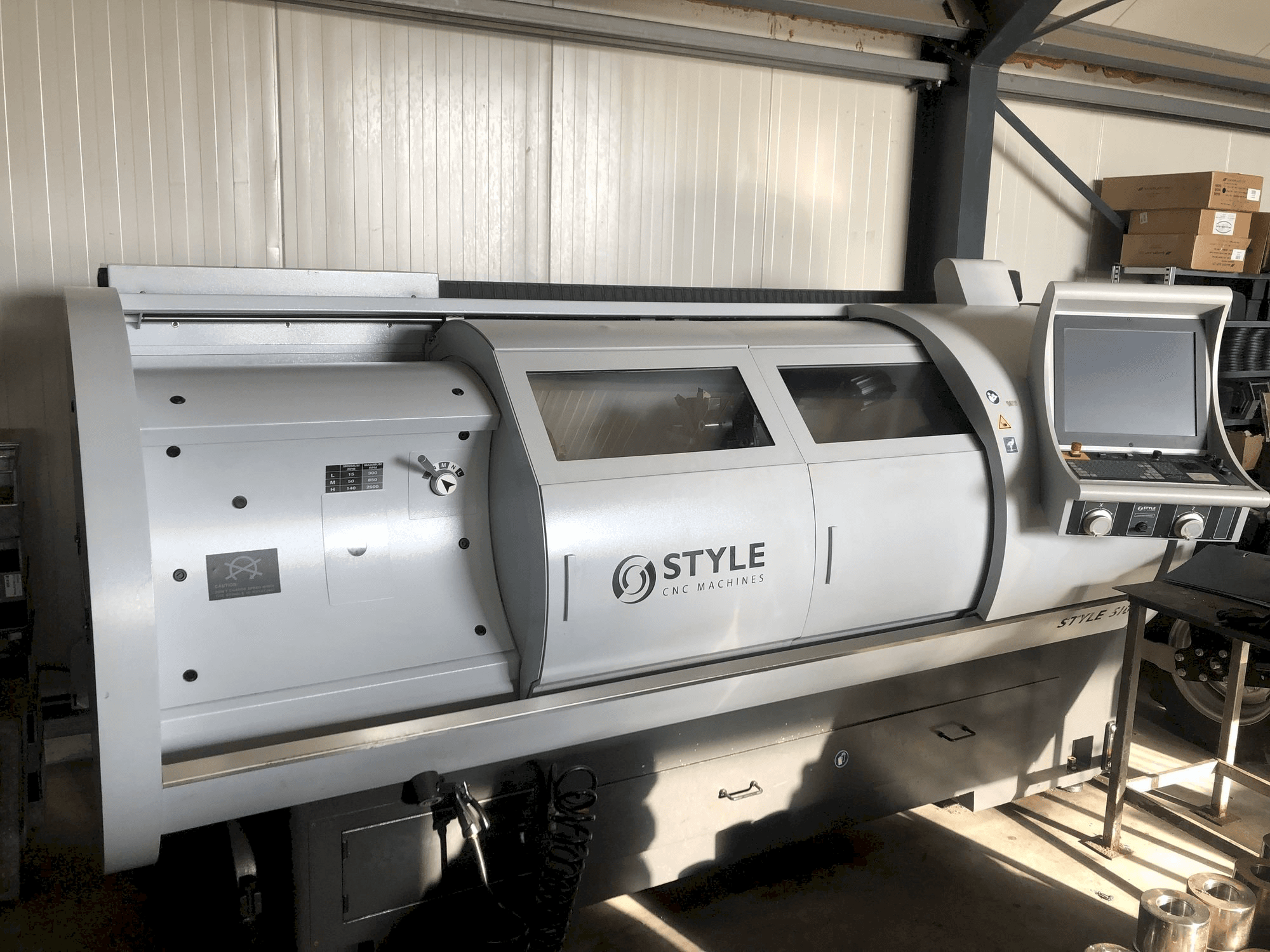 Vista frontale della macchina STYLE 510